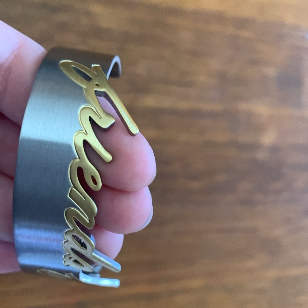 Rustic cuff bracelet - Picture 2 of 5